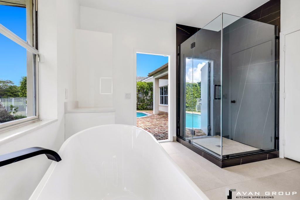 Master Bath remodeling in Weston